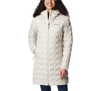 (TG. XS) Columbia Delta Ridge Long Down Jacket, Piumino Donna, Dark Stone, Tagli