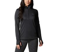 (TG. XS) Columbia W Park View Grid Fleece 1/2 Zip Felpa In Pile per Donna - NUOV