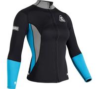 (TG. XS) CRESSI Guardian Lady Neoprene Jacket Black/Aquamarine 2mm XS/1 - Giacca