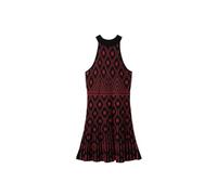 (TG. XS) Desigual Vest_El Havre Dress, Colore: Rosso, XS Donna - NUOVO
