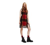 (TG. XS) Desigual Vest_Elsa 3007 Borgogna Abito Casual, Rosso, XS Donna - NUOVO