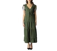 (TG. XS) Desigual Vest_GINGY Abito Casual, Verde, XS Donna - NUOVO
