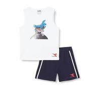 (TG. XS) Diadora JB.Set SL Sport Art, Optical White, XS Bambini e Ragazzi - NUOV