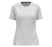 (TG. XS) ODLO Maglietta da Corsa Essentials da Donna con Stampa - NUOVO