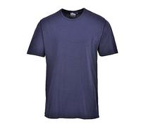 (TG. XS) Portwest B120NARXS T-Shirt Termica Maniche Corte, Blu, XS - NUOVO
