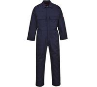 (TG. XS) Portwest BIZ1 Tuta Ignifuga Bizweld, Taglia XS, Navy - NUOVO