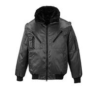 (TG. XS) Portwest PJ10BKRXS Giacca Pilot 3 in 1, Nero, XS - NUOVO