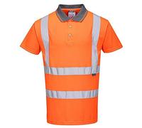 (TG. XS) Portwest RT22ORRXS Polo Maniche Corte Go/Rt ad Alta Visibilit , Arancio