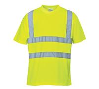 (TG. XS) Portwest S478YERXS Maglietta Manica Corta Alta Visibilit , Giallo, XS -