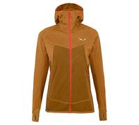 Salewa Puez Hybrid - felpa in pile con cappuccio - donna I40 D34 Brown/Red/White woman Polarlite