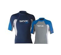 (TG. XS) Seac RAA Short Evo Uomo Maglia Protettiva Rash Guard per Snorkeling e N