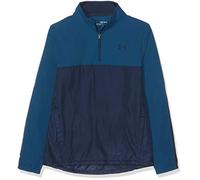(TG. XS) Under Armour Windstrike 1/2 Zip, Felpa Bambino, Blu (Petrol Blue/Academ