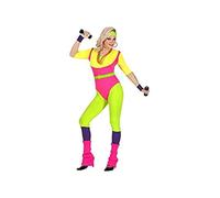 (TG. XS) Widmann Costume Istruttore Aerobica Anni 80 da Donna Adulti, Multicolor