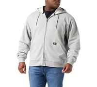 (TG. XXL) Dickies Full Zipper Fleece Hooded Sweatshirt, Sweatshirt Uomo, Grigio