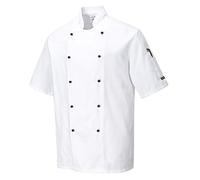 (TG. XXL) Portwest C734-Giacca Kent chef, cuochi, camerieri, C734WHRXXL - NUOVO