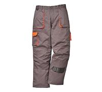 (TG. XXL) Portwest TX16GRRXXL Pantaloni Contrast Foderati, Grigio/Arancione, XXL