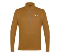 (TG. XXL) SALEWA Felpa in Pile Puez Polarlite da Uomo, Marrone, XXL - NUOVO