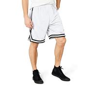 (TG. XXL) Urban Classics Stripes Mesh Shorts Pantaloncini, Multicolore (whtblkwh