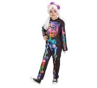 (TG. XXS (3-4 anni)) Rubies Costume Catrina Fiori Felici per bambino e bambina,