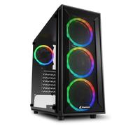 SHARKOON CASE TG4M RGB ATX VETRO TEMPERATO 6 SLOT ESPANSIONE, 3X120MM FAN FRONT, 1X120MM FAN REAR Quantita min. 1