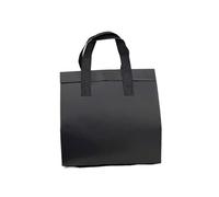 TGDGFKIAS Borsa termica per il pranzo, Confezione da 10 sacchetti for alimenti isolati, neri e bianchi, diverse misure(Schwarz,28x12x10cm)