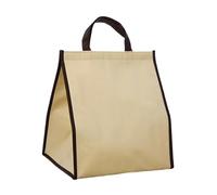 TGDGFKIAS Borsa termica per il pranzo, Confezione da 2 sacchetti for alimenti isolati multicolore, diverse misure(Beige,35X35X38CM)