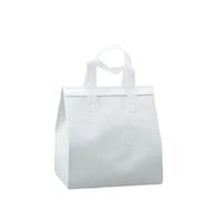TGDGFKIAS Borsa termica per il pranzo, Confezione da 20 sacchetti for alimenti in alluminio autoadesivo, multicolore, varie misure(White,26XH28X17cm)