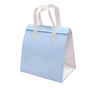 TGDGFKIAS Borsa termica per il pranzo, Confezione da 25 borse porta pranzo multicolore, diverse misure(Blue and White,27x21x10cm)