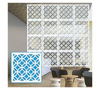 TGDGFKIAS Divisorio sospeso, Pannelli divisori for ambienti sospesi in legno e plastica, bianchi, 29x29 cm, spessore 5 mm, confezione da 3-50 pannelli(18pcs)