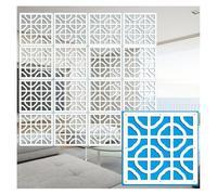 TGDGFKIAS Divisorio sospeso, Pannelli divisori for ambienti sospesi in legno e plastica, naturali, varie misure, confezione da 12-100 pannelli(39x39cm,24Pcs)