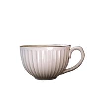 TGDGFKIAS Grandes tasses à café en céramique, Set di tazze da tè e caffè in porcellana con manico piattino(Cup 4)