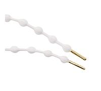 TGDGFKIAS Lacci da scarpe piatti, Lacci elastici multicolore 0,7 cm larghezza 60-200 cm confezione da 2(White,90(2 Pairs))