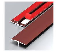 TGDGFKIAS Listelli di transizione per pavimenti, Striscia di transizione for pavimento autoadesiva in lega alluminio for spazi multicolori dimensioni multiple(Red,130 * 4cm)