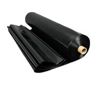 TGDGFKIAS Membrana per laghetti, Rivestimento for laghetti in HDPE for laghetti for Pesci Koi, Giardini Acquatici, Nero, Diverse Misure, 1 Pezzo(4x12m)