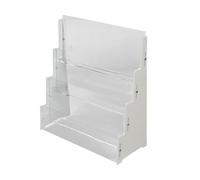TGDGFKIAS mostra acrilico, Espositore for biglietti da visita in acrilico, 3 livelli, multicolore(White)