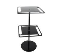 TGDGFKIAS mostra acrilico, Espositore in acrilico girevole a 360° for occhiali da sole, trasparente o nero(Double Layer Black)