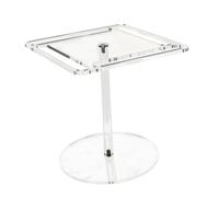 TGDGFKIAS mostra acrilico, Espositore in acrilico girevole a 360° for occhiali da sole, trasparente o nero(Single Layer Clear)