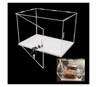 TGDGFKIAS mostra acrilico, Vetrina in acrilico da 3 mm con serratura, trasparente, diverse dimensioni(45x45x20cm(18x18x8in))
