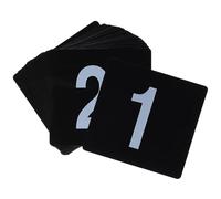 TGDGFKIAS Numero di ristorante, Numeri da tavolo 1-25/50/100 Plastica bifacciale Nero 95x100mm Confezione da 25/50/100(1-25)