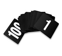TGDGFKIAS Numero di ristorante, Numeri da tavolo 1-25/50/100 Plastica bifacciale Nero 95x100mm Confezione da 25/50/100(1-100)