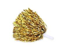 TGDGFKIAS Pompon da cheerleader, Pompon da cheerleader for sport e danza, articoli for il tifo, 1 pezzo, 30 g, diverse misure(Handle-30g Gold)