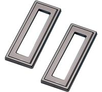 TGDGFKIAS Porta Integrata, Maniglia a ribalta in Alluminio da Incasso for Porta Scorrevole, Confezione da 2, Multicolore, Diverse Misure(Gris,Hole spacing 96mm)