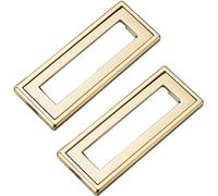 TGDGFKIAS Porta Integrata, Maniglia a ribalta in Alluminio da Incasso for Porta Scorrevole, Confezione da 2, Multicolore, Diverse Misure(Gold,Hole spacing 96mm)