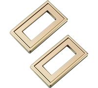 TGDGFKIAS Porta Integrata, Maniglia a ribalta in Alluminio da Incasso for Porta Scorrevole, Confezione da 2, Multicolore, Diverse Misure(Gold,Hole spacing 64mm)