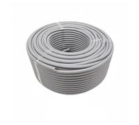 TGDGFKIAS protezione del cavo senza slot, Tubo corrugato in plastica PP isolato da 1 metro, tubo flessibile corrugato con filettatura in filo, manicotto protettivo(Grijs,7.5 x 5.5mm)