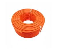 TGDGFKIAS protezione del cavo senza slot, Tubo corrugato isolato in PP da 3 metri, 7 mm - 28 mm, cablaggio for tubi di linea for auto, filettatura in plastica(Oranje,15mm)