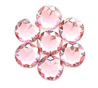 TGDGFKIAS Strass per Abiti, Strass da Cucire in Acrilico Glitterato Multicolore, Rotondi, smussati, for Abiti Fai da Te, 8-16 mm(Roze,10mm 100pcs)