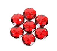 TGDGFKIAS Strass per Abiti, Strass da Cucire in Acrilico Glitterato Multicolore, Rotondi, smussati, for Abiti Fai da Te, 8-16 mm(Dark-Siam,10mm 100pcs)