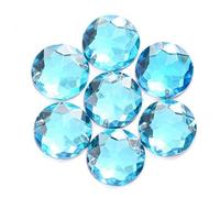 TGDGFKIAS Strass per Abiti, Strass da Cucire in Acrilico Glitterato Multicolore, Rotondi, smussati, for Abiti Fai da Te, 8-16 mm(Aquamarine,10mm 100pcs)