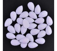 TGDGFKIAS Strass per Abiti, Strass Flatback for Artigianato Multicolore di Diverse Dimensioni(Chalk White,18x25mm 100pcs)